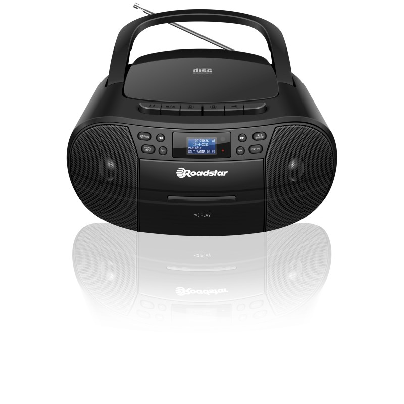 Radio portatile stereo DAB+/FM CD cassette con telecomando